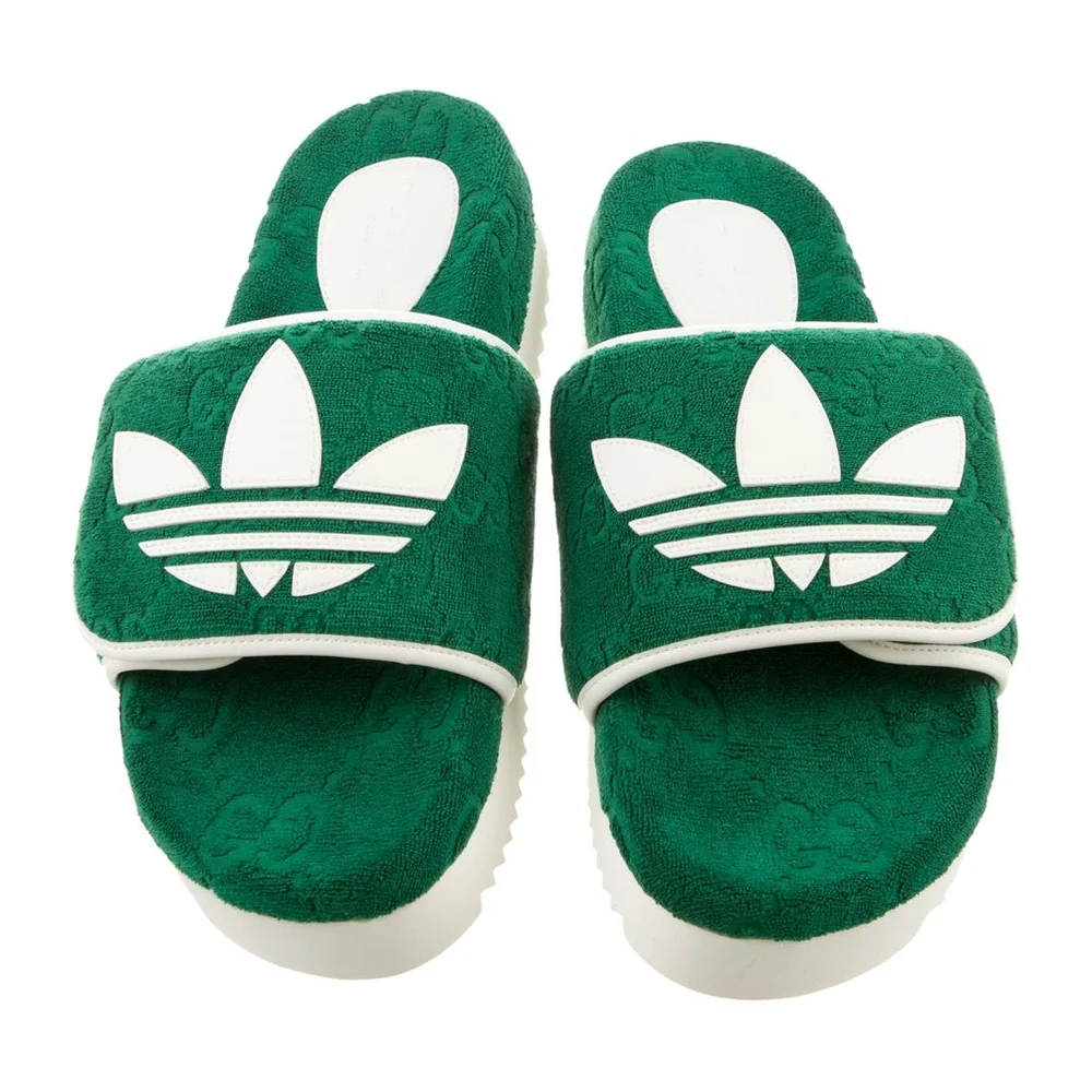 GUCCI ADIDAS COLAB PLATFROM SLIDES SHOES